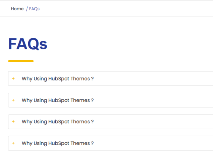 Bradcrumb and FAQs Features