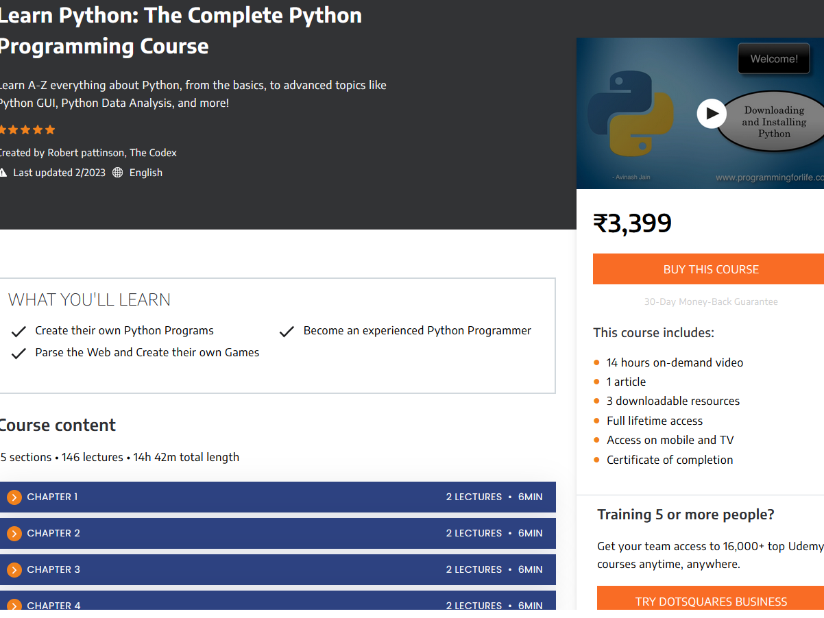 Add Courses chapter details with video