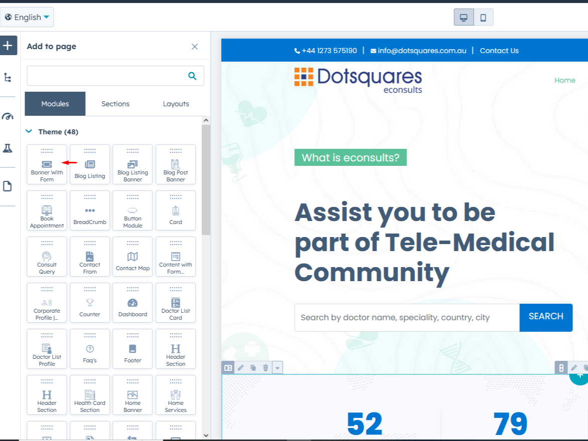 40+ Customizable Fully Drag and Drop Module